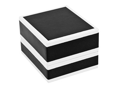 Black Monochrome Ring Box - Standard Image - 2