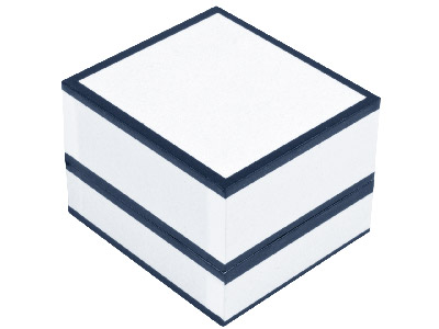 White Monochrome Ring Box - Standard Image - 2
