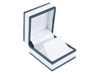 White Monochrome Stud Earring Box