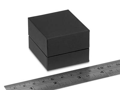 Black Soft Touch Ring Box - Standard Image - 3