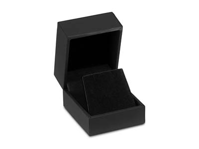 Black Soft Touch Earring Box - Standard Image - 1