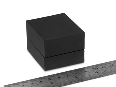 Black Soft Touch Earring Box - Standard Image - 3