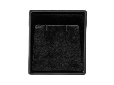 Black Soft Touch Earring Box - Standard Image - 4