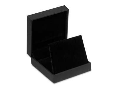 Black Soft Touch Pendant/drop      Earring Box - Standard Image - 1