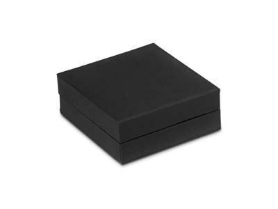 Black Soft Touch Pendant/drop      Earring Box - Standard Image - 2