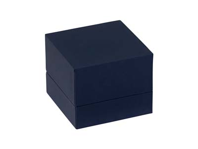Premium Blue Soft Touch Earring Box - Standard Image - 2