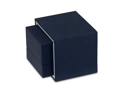 Premium Blue Soft Touch Earring Box - Standard Image - 6