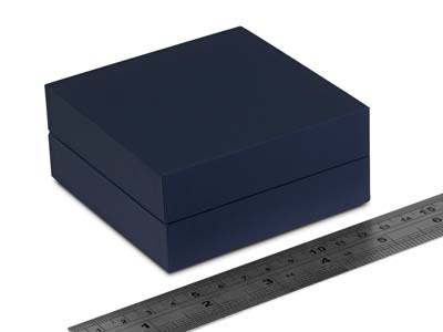 Premium Blue Soft Touch Pendant Box - Standard Image - 3