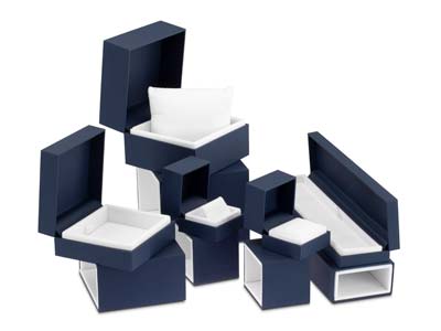 Premium Blue Soft Touch Pendant Box - Standard Image - 8