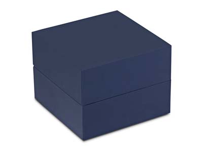 Premium Blue Soft Touch Bangle Box - Standard Image - 2