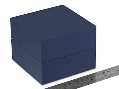 Premium Blue Soft Touch Bangle Box - Standard Image - 3
