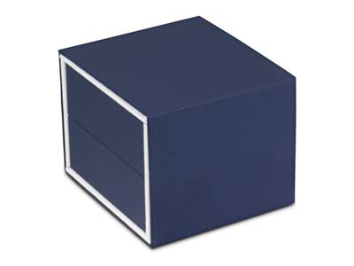 Premium Blue Soft Touch Bangle Box - Standard Image - 4