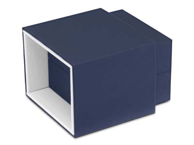 Premium Blue Soft Touch Bangle Box - Standard Image - 5