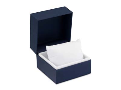 Premium Blue Soft Touch Bangle Box - Standard Image - 7