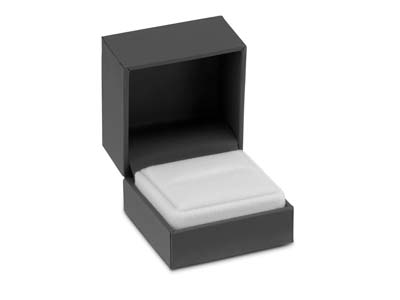 Premium Grey Soft Touch Ring Box - Standard Image - 1