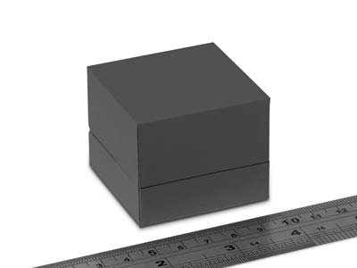 Premium Grey Soft Touch Ring Box - Standard Image - 3