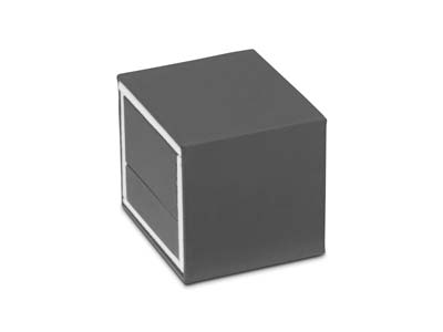Premium Grey Soft Touch Earring Box - Standard Image - 4