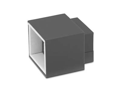 Premium Grey Soft Touch Earring Box - Standard Image - 5