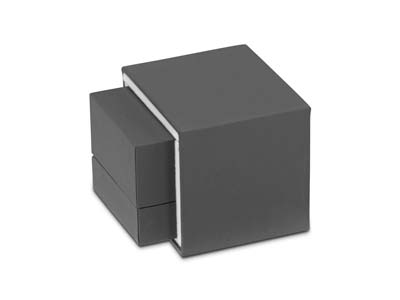 Premium Grey Soft Touch Earring Box - Standard Image - 6