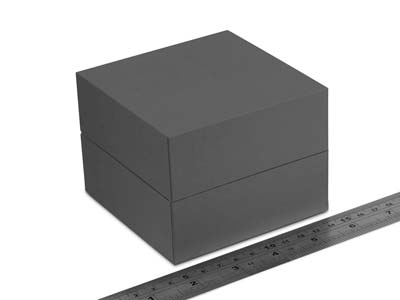 Premium Grey Soft Touch Bangle Box - Standard Image - 3