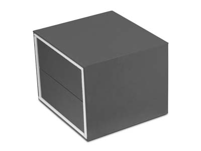 Premium Grey Soft Touch Bangle Box - Standard Image - 4