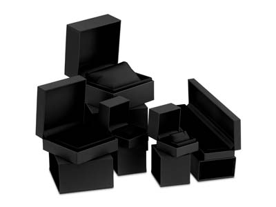 Premium Black Soft Touch Earring   Box - Standard Image - 8