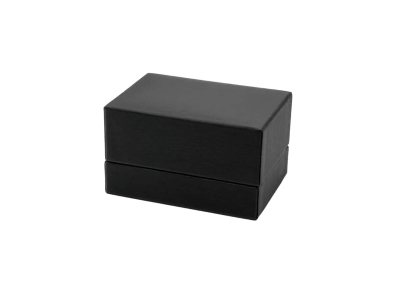 Black Satin Double Ring Box - Standard Image - 2