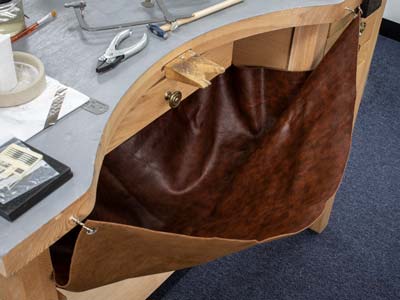 Leatherette Bench Skin, 875 X      670mm, Synthetic, Fire Retardant - Standard Image - 2