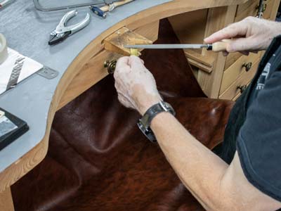 Leatherette Bench Skin, 875 X      670mm, Synthetic, Fire Retardant - Standard Image - 3