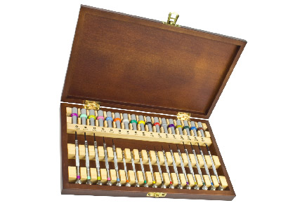 Screwdriver Set In Wooden          Presentation Box For Watchmakers   And Jewellers
