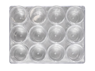 Clear Bead Storage Jar Set, 12     Large Jars In A Clear Box - Standard Image - 3