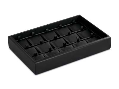 Stackable Black Pendant And Drop   Earring Presentation Tray          22x14x3.9cm