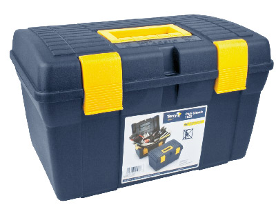 Terry Club Classic 1622 Plastic    Tool Box, Blackyellow