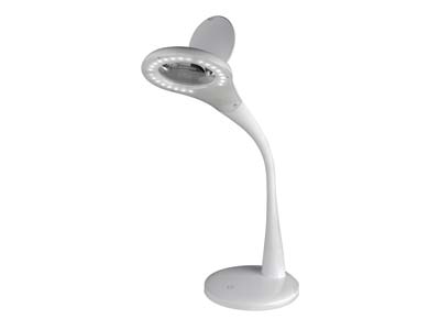 Durston LED Jewellers Magnifying   Table Lamp, White
