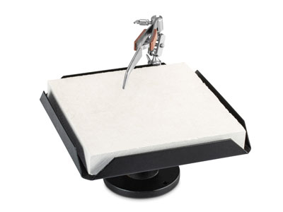 Rotating Soldering Square Platform With Fibre Tweezer And Third Hand - Standard Image - 2
