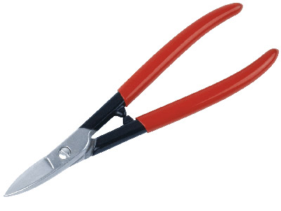 Straight Shears 178mm7 With Red  Handle