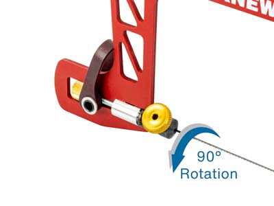 Knew Concepts Mk.3 Saw Frame With Lever Tension Swivel Blade Clamps 76mm/3