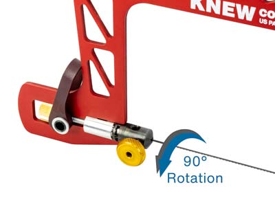 Knew Concepts Mk.3 Saw Frame With Lever Tension Swivel Blade Clamps 76mm/3