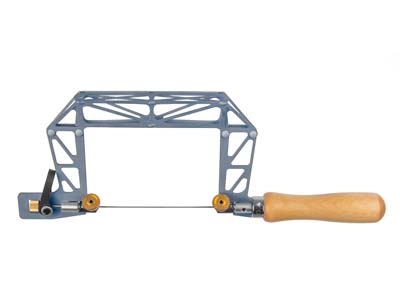 Knew Concepts 76mm3 Titanium     Birdcage Fret Saw With Lever       Tension And Swivel Blade Clamps