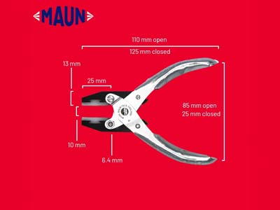 Maun Flat Nose Polyurethane Lined  Pliers 125mm/5
