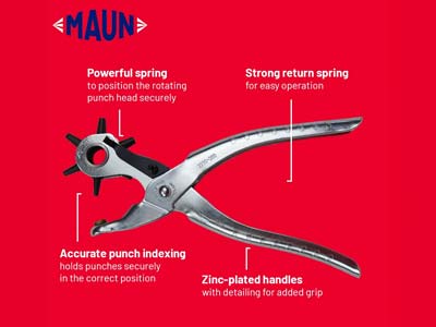 Maun Revolving Punch Pliers        210mm/8