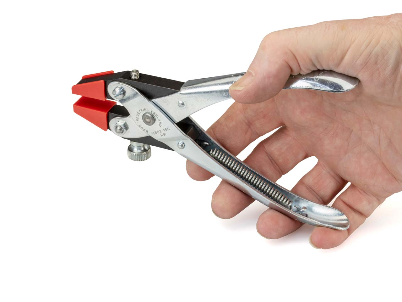 Maun Clamping Pliers 160mm/6.5" Parallel Action, With Plastic Jaw