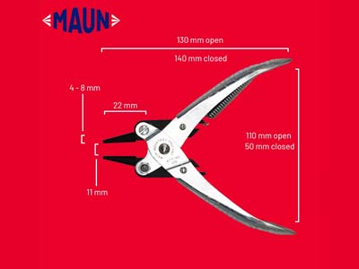 Maun Round Nose Pliers 140mm/5.5