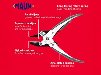 Maun Round/flat Nose Pliers        140mm/5.5