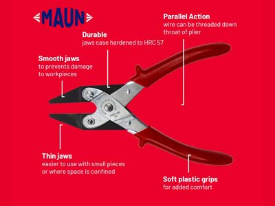 Maun Thin Flat Nose Pliers          160mm/6.5