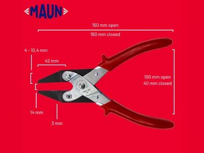 Maun Thin Flat Nose Pliers          160mm/6.5