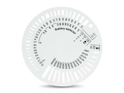 Circular Battery Selector Chart For Watch Batteries - Standard Image - 2