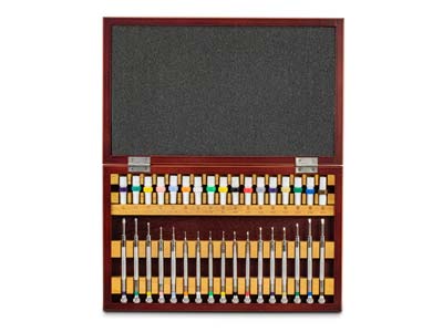 Screwdriver Set Of 17 In Wooden Box For Watchmakers And Jewellers With  Replacement Heads - Standard Image - 2