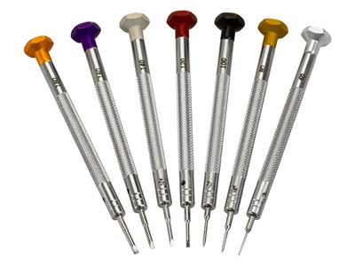Screwdriver Set Of 7 For           Watchmakers And Jewellers With     Replacement Heads - Standard Image - 2
