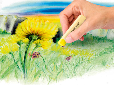 Staedtler Soft Pastel Chalks, Set Of 12 In Assorted Colours - Standard Image - 4